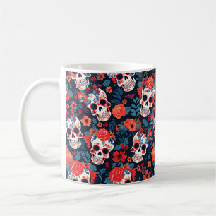 Mug Jour des morts, crânes en sucre