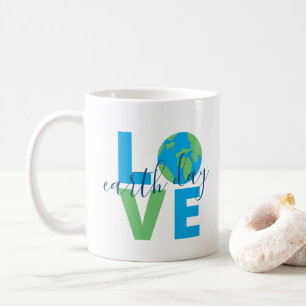 Mug Jour des terres Blue Green Love, déclaration d'amo