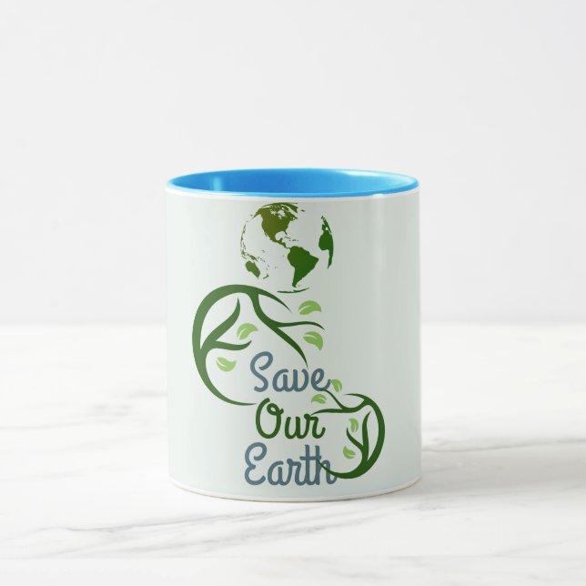 Mug jour des terres, sauver notre terre, aimer la terr (Centre)