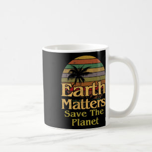 Mug Jour des terres Sauvez La Planète Vintage Retro Ca