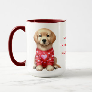 Mug Jour des Valentines de Chien Photo Personnalisé Mo