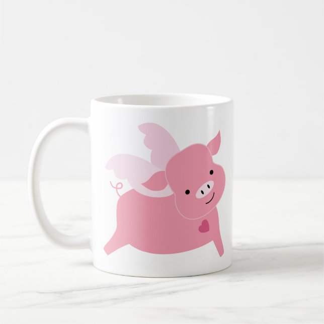 Mug Jour des Valentines de petit cochon doux (Gauche)