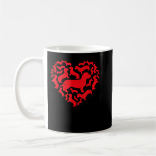Mug Jour des Valentines mignonnes Dachshund Coeurs Chi