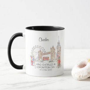 Mug Jour du couronnement 2023 King Charles III Personn
