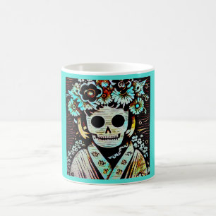 Mug Jour du crâne de sucre mort 4