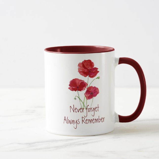 Mug Jour du Souvenir Journée commémorative du pavot ro (Droite)