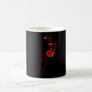 Mug Jour du Souvenir Le pavot rouge du Canada de peur 