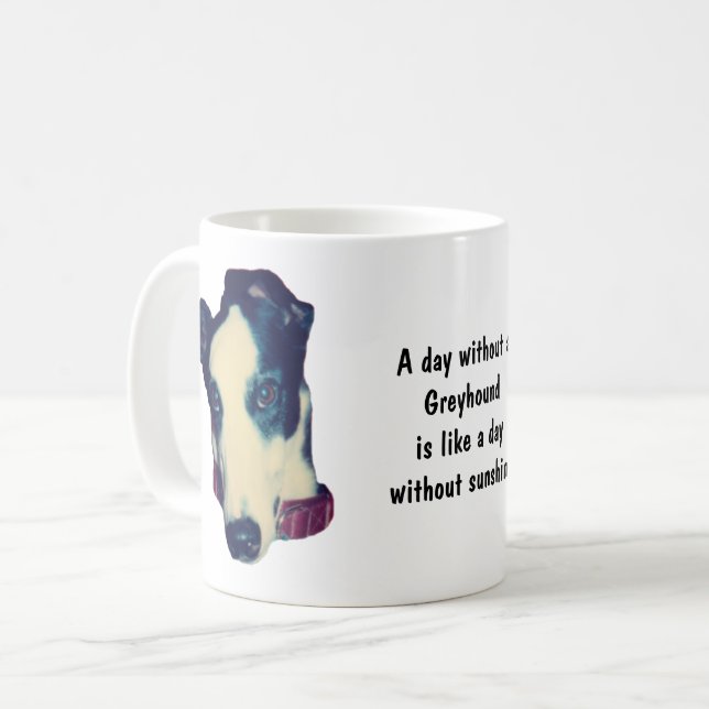 Mug Jour sans Greyhound Cute (Devant gauche)