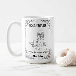 Mug Journal de lecture personnalisé Dark Academia Ex L