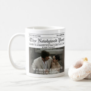 Mug Journal Photo de mariage heureux