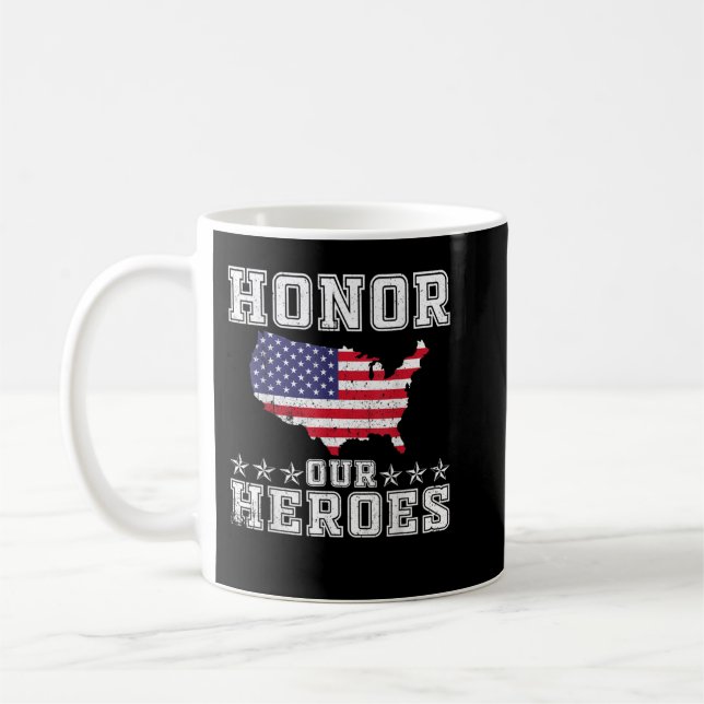Mug Journée commémorative Honorer nos héros Anciens co (Gauche)