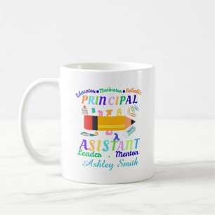 Mug Journée de l'enseignant adjoint principal personna