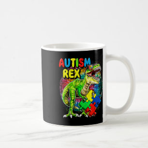 Mug Journée de sensibilisation à l'autisme T-rex dinos