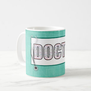 Mug Journée des médecins en mots sur le vert