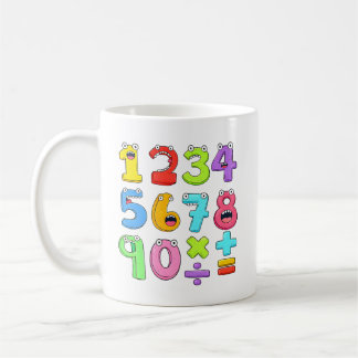 Mug Journée des nombres Conception de nombres colorés