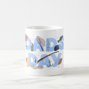 Mug Journée des pères amateur de pêche mignon
