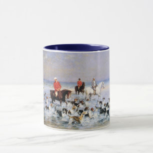 Mug Journée d'été à Cleveland (Chevaux et chiens de tr