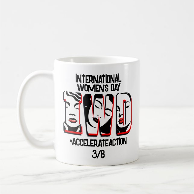 Mug Journée internationale de la femme | Accélérer les (Gauche)