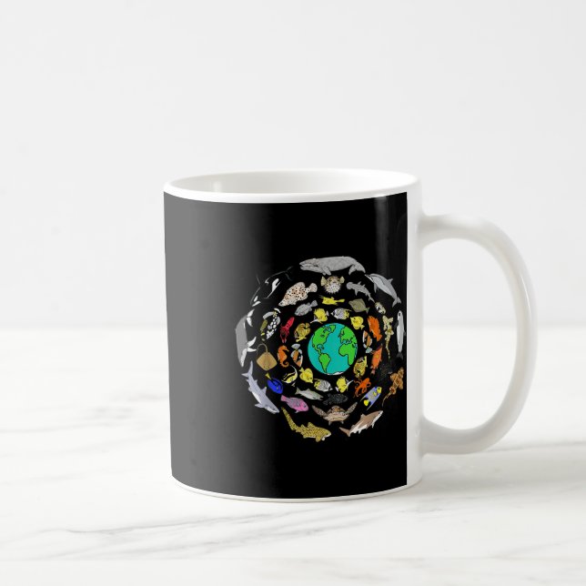 Mug Journée mondiale des océans Vie marine Jour des te (Droite)