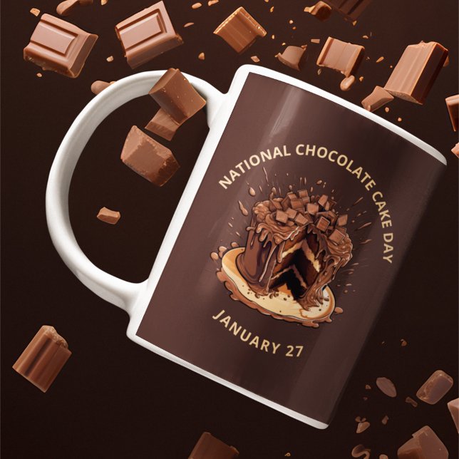 Mug Journée nationale décadente du gâteau au chocolat (Créateur téléchargé)