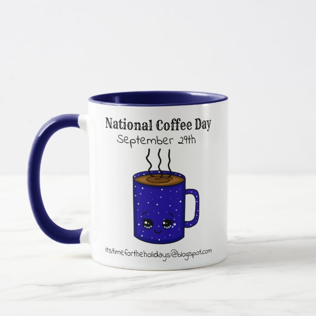Mug Journée nationale du café 29 septembre | Vacances  (Gauche)