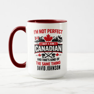 Mug Journée personnalisée du drapeau du Canada Canad