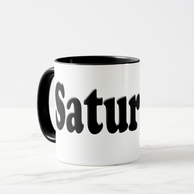 Mug Jours de la semaine - Samedi (Devant gauche)