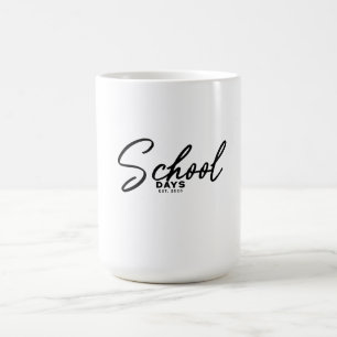 Mug Jours d'école Conception de rentrée scolaire