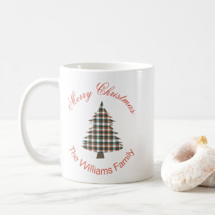 Mug Jours fériés de Noël Russe Plaid