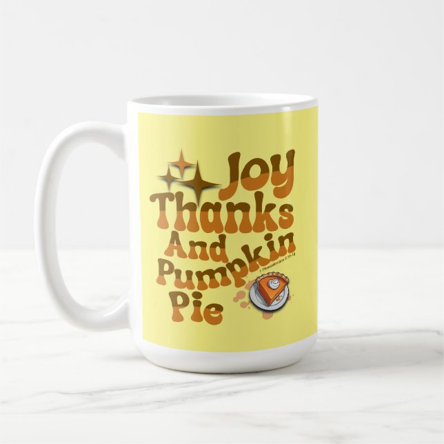 Mug Joy, Merci et Citrouille Pie - 1 Thessaloniciens 5 (Gauche)
