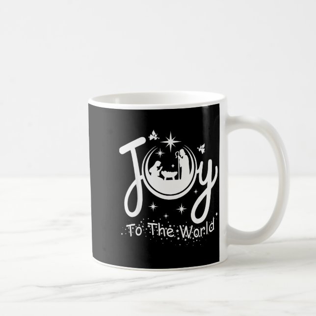 Mug Joy To The World Jesus Christmas Nativity Scene Fa (Droite)