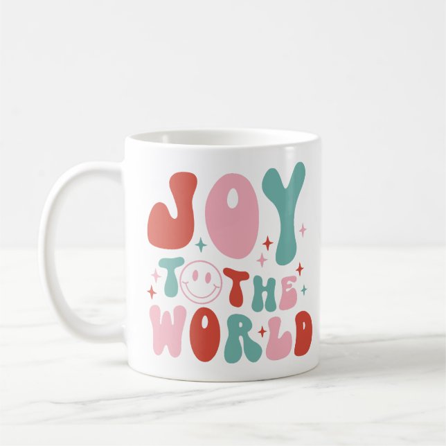 Mug Joy To The World Retro Christmas (Gauche)