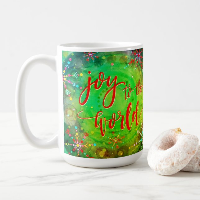 Mug Joy to the World snowflake (Avec donut)