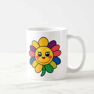 Mug Joyeuse face arc-en-ciel