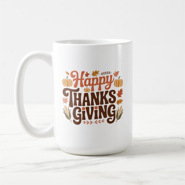Mug Joyeuse fête d'Action de grâce (Gauche)