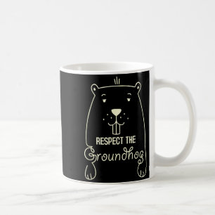 Mug Joyeuse fête de la marmotte drôle Respectez la mar