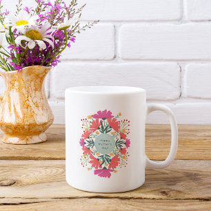 Mug Joyeuse fête de la mère fleurie