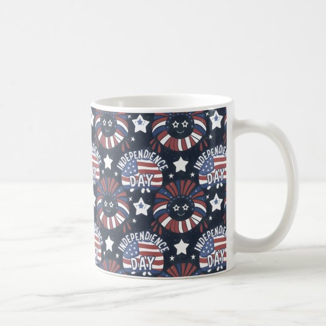 Mug Joyeuse fête de l'Indépendance et 4 juillet Idée c (Droite)