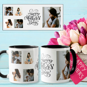 Mug Joyeuse fête des mères 5 Photos personnalisées