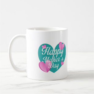 Mug Joyeuse Fête Des Mères Avec Amour Et Coeurs