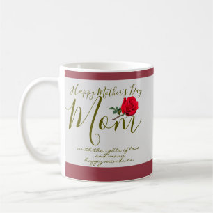 Mug Joyeuse fête des mères avec des pensées de souveni