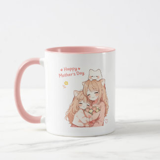 Mug Joyeuse Fête des Mères – Cadeau Chat Mignon &