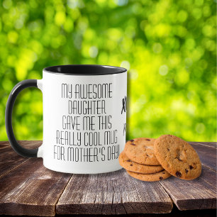 Mug Joyeuse fête des mères de la part de ma fille Text