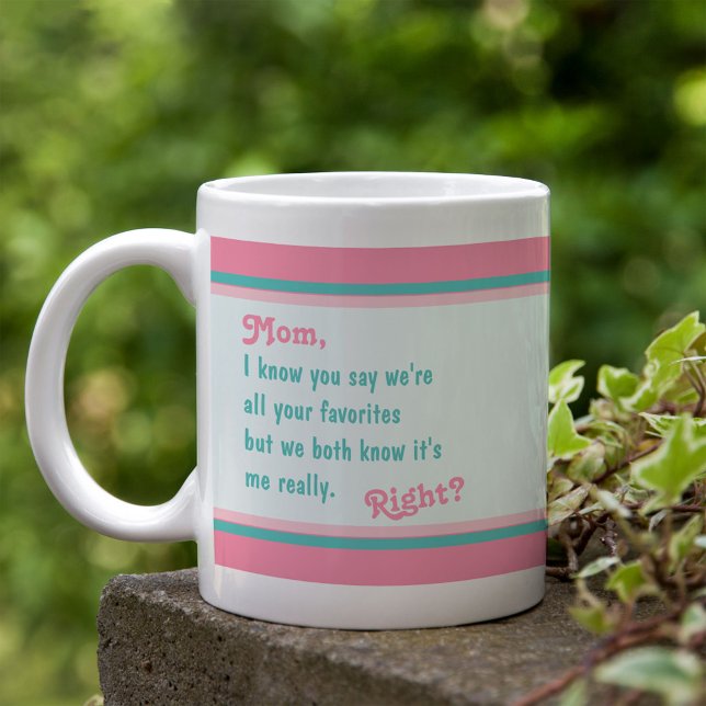 Mug Joyeuse Fête des mères de votre favori - Pink Aqua (Créateur téléchargé)