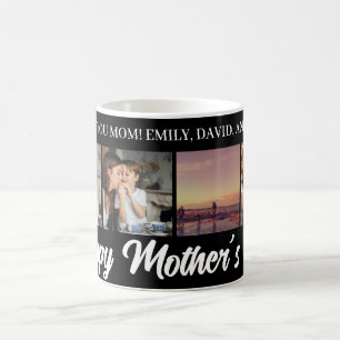 Mug Joyeuse fête des mères Maman Grille photo blanche 
