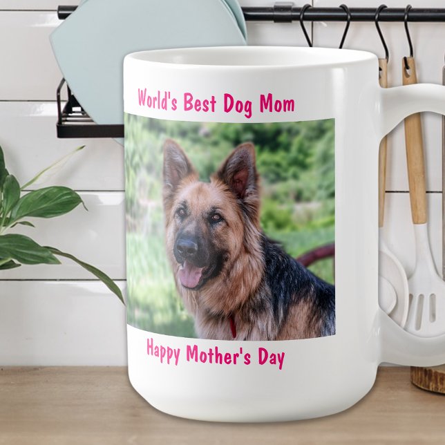Mug Joyeuse fête des mères - Meilleure maman de chien  (Créateur téléchargé)