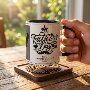 Mug Joyeuse fête des Pères Photo de Papa Café