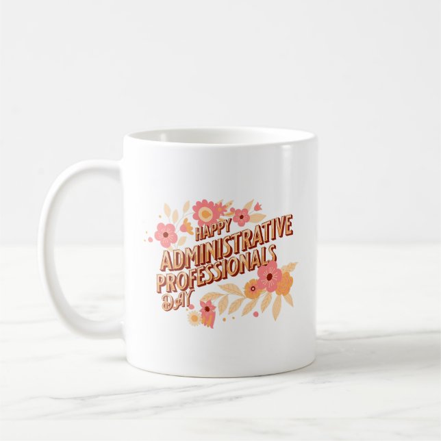 Mug Joyeuse journée des professionnels administratifs  (Gauche)