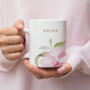 Mug Joyeuse mariée Mariage de Florals d'aquarelle