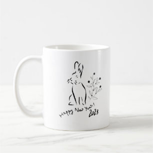 Mug Joyeuse nouvelle année du lapin moderne